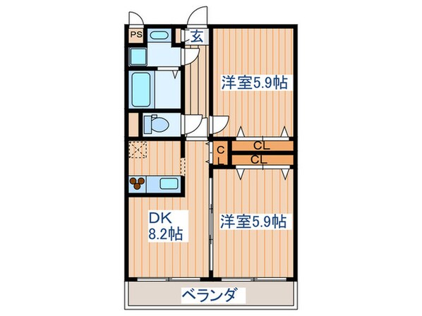 グランデュールⅢの物件間取画像